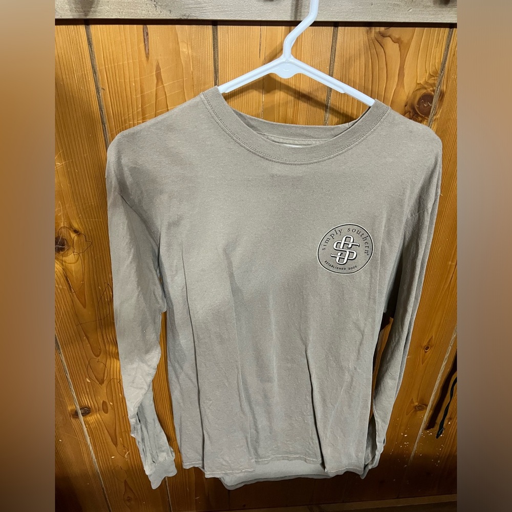 Simply Southern Taupe Long Sleeve Tee